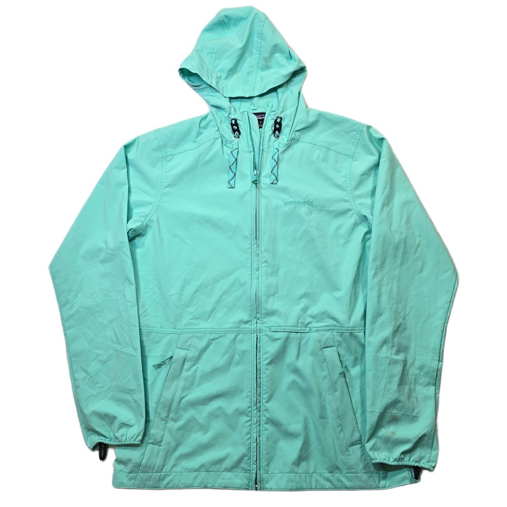 Patagonia Stretch Terre Planing Hoody Womens Small Mint Green Water Resist UPF